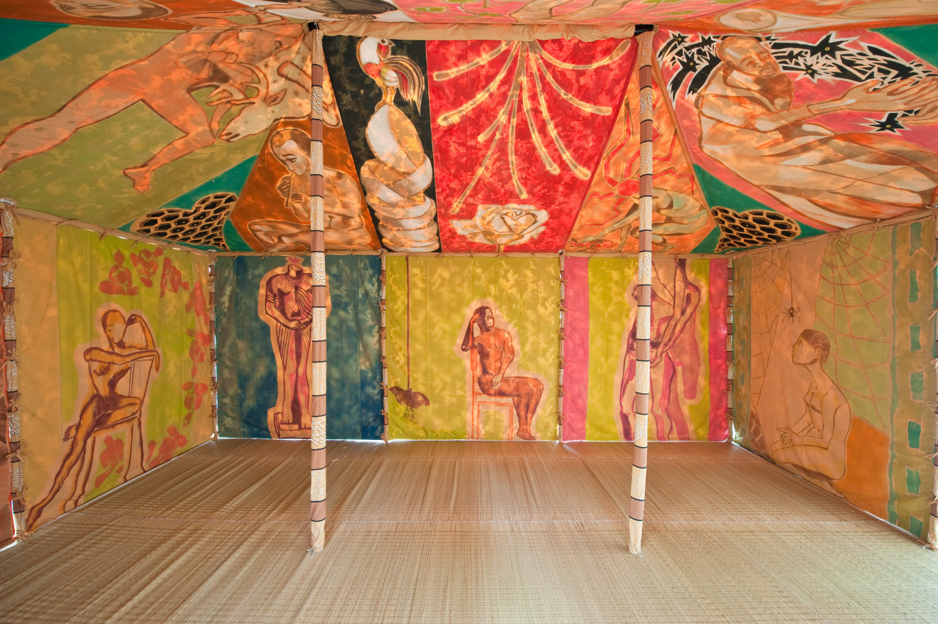 Francesco Clemente, Standing With Truth Tent,