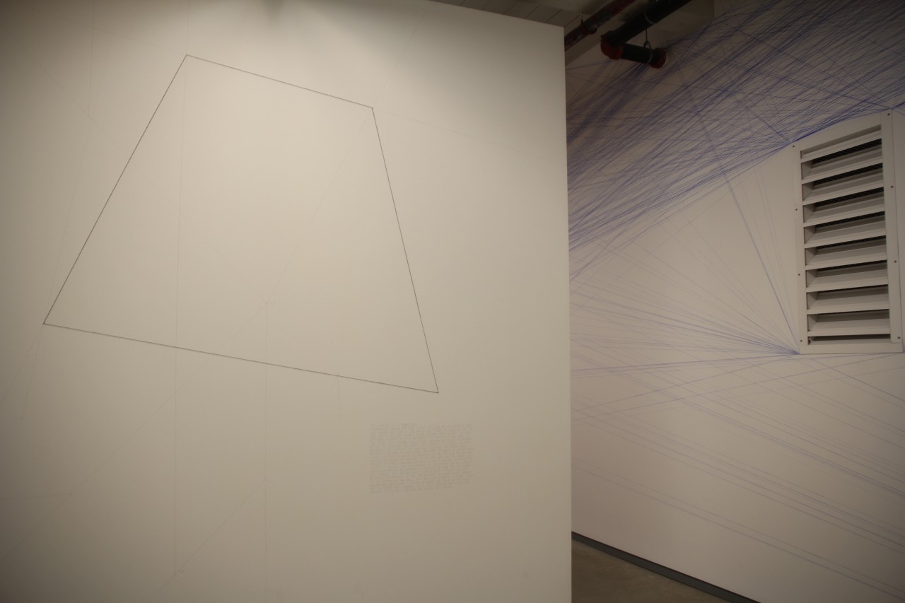 Wall Drawing #237 installed