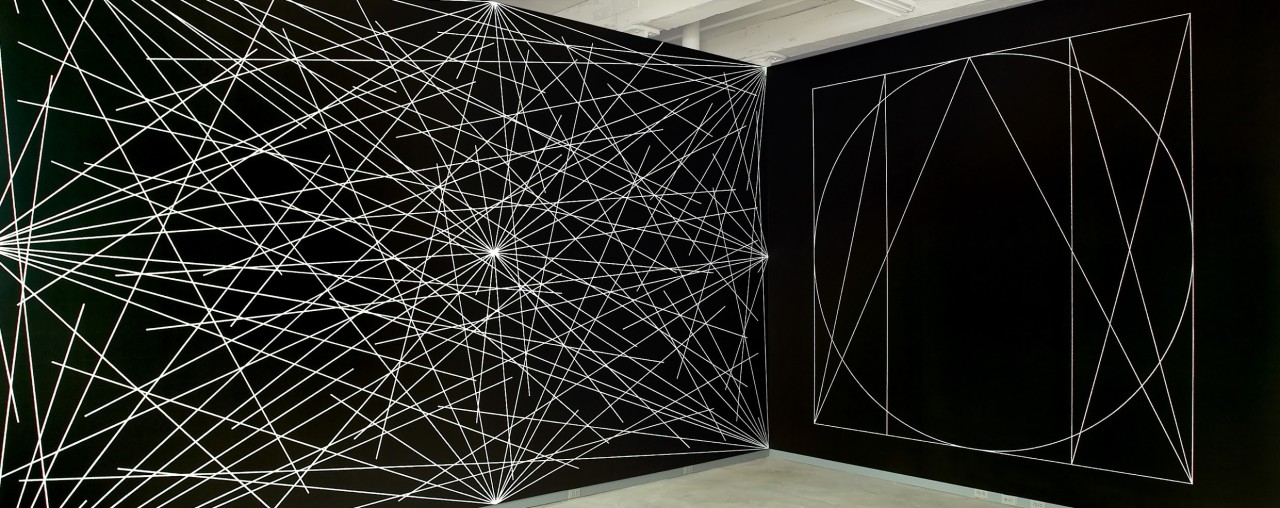 Wall Drawing #289 installed