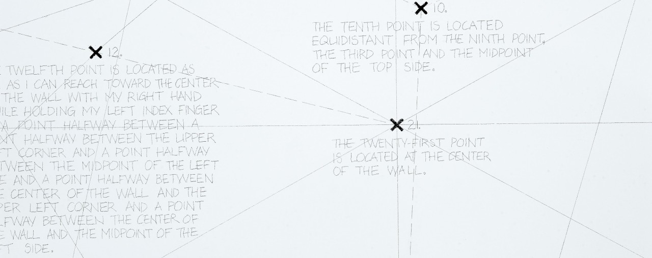 Wall Drawing #305 installed