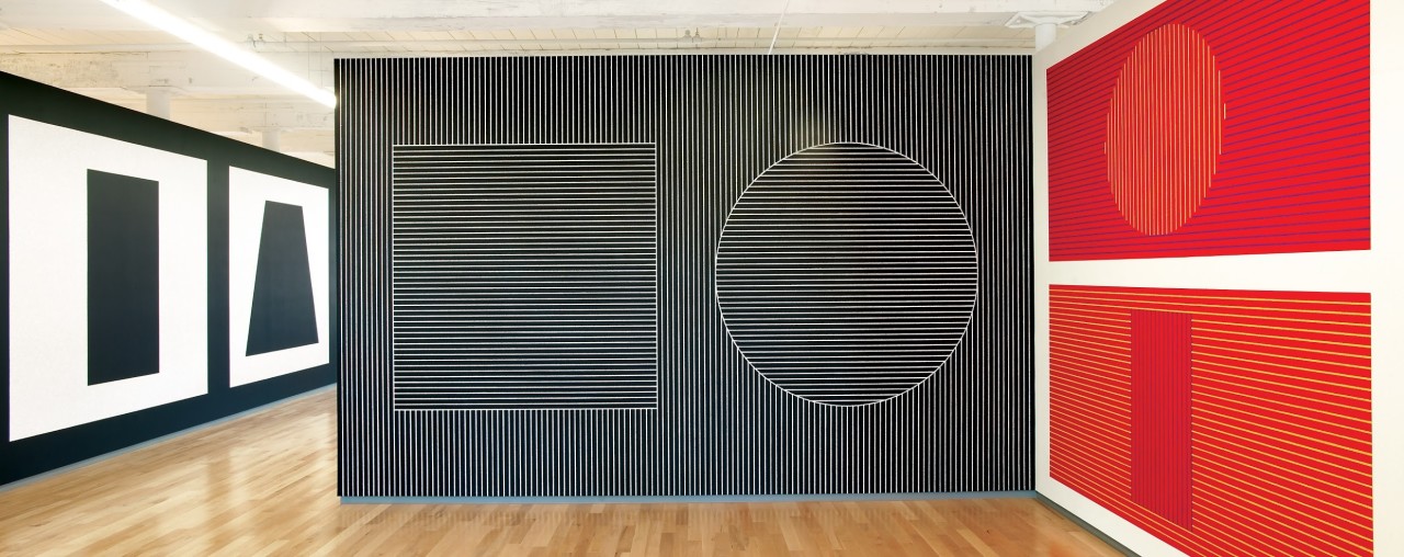 Wall Drawing #335 installed