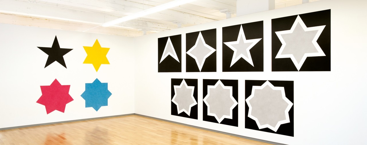 Wall Drawing #386 installed