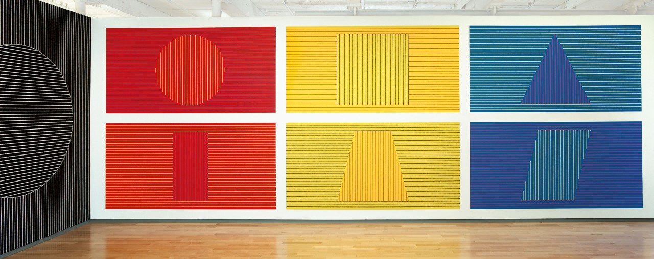Wall Drawing #340 installed