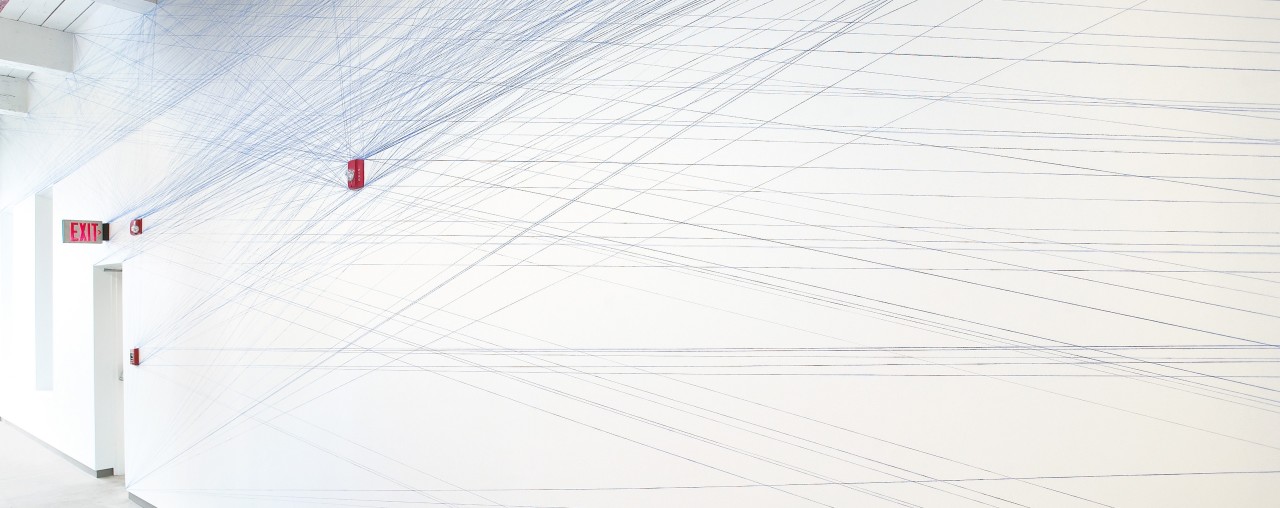 Wall Drawing #51 installed