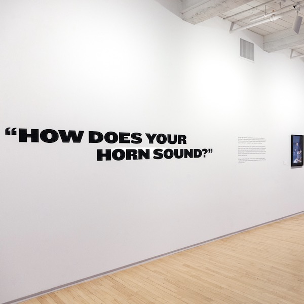 How Does My Horn Sound? installation view