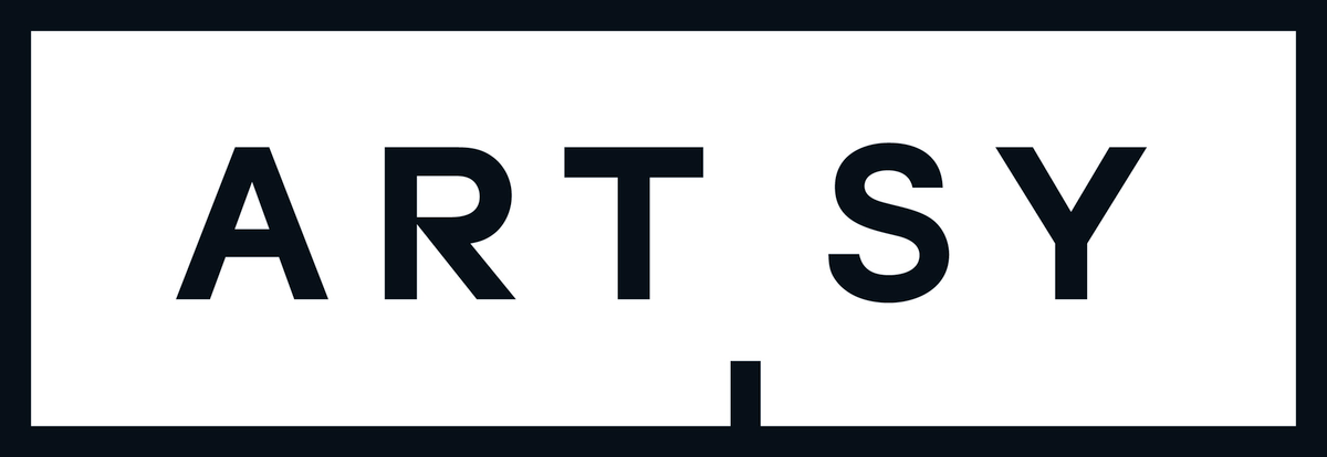 Artsy Logo, the word artsy surrounded by black box