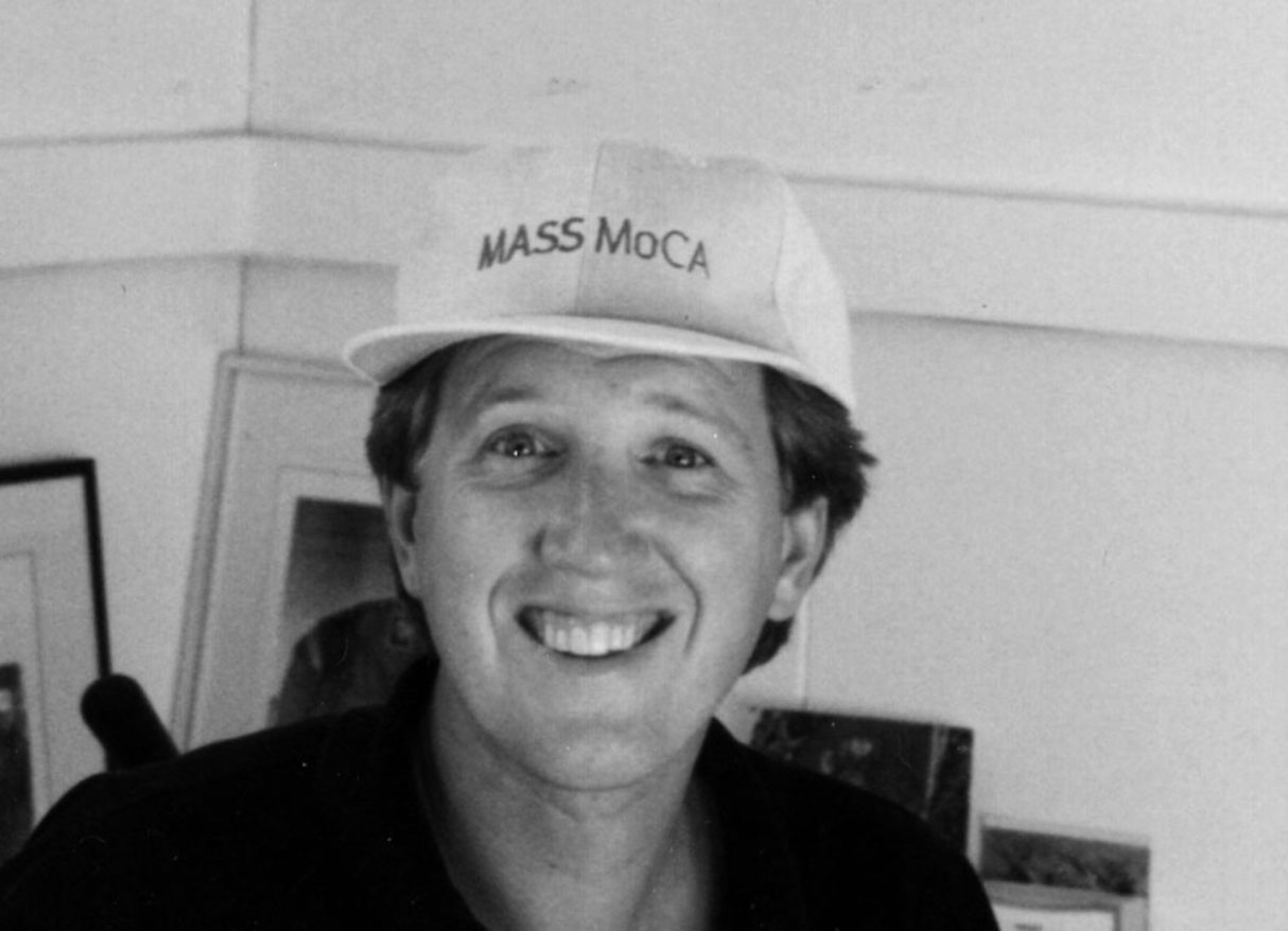 Joe Thompson with MASS MoCA hat on