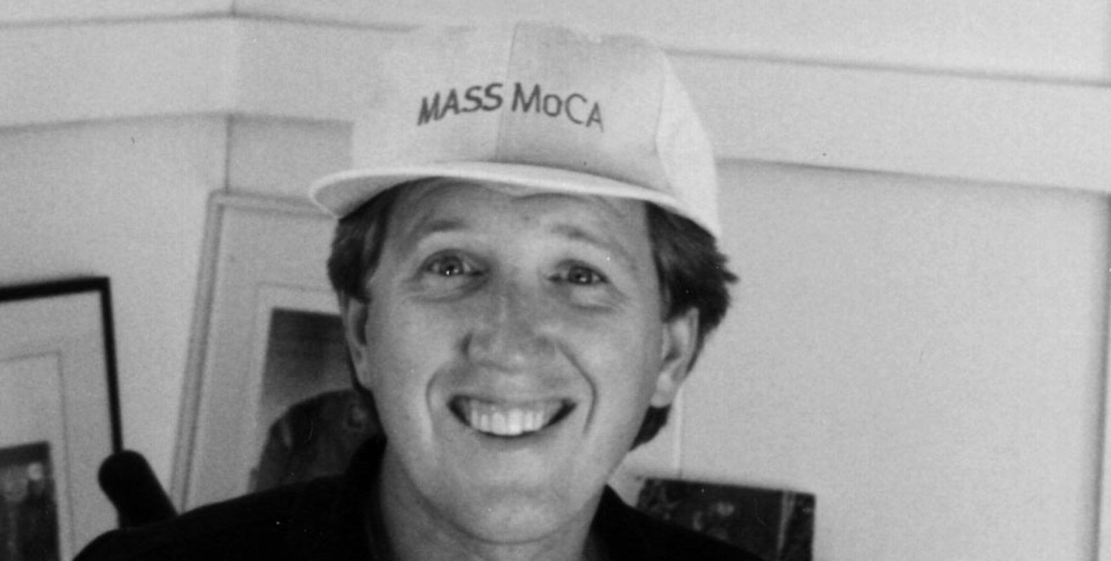 Joe Thompson with MASS MoCA hat on