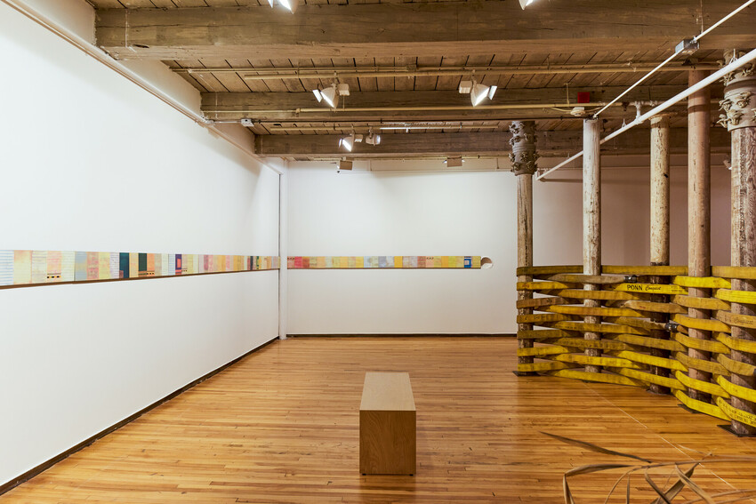 Installation view of Lily Cox-Richard: Weep Holes. MASS MoCA, 2022. Photo by Tony Luong.