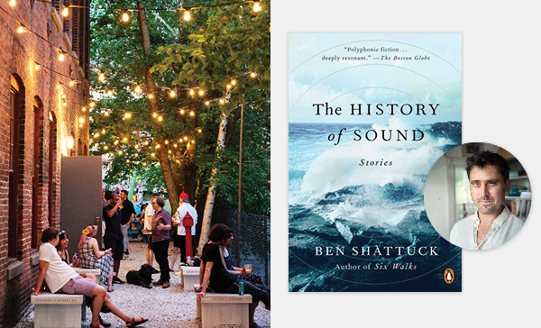 The Chalet image, The History of Sound book cover and author photo